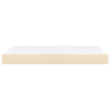 Pocket spring bed mattress Cream 120x200x20 cm Fabric