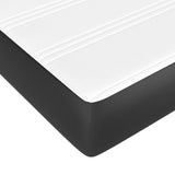 Pocket spring bed mattress Black 120x200x20cm Faux leather