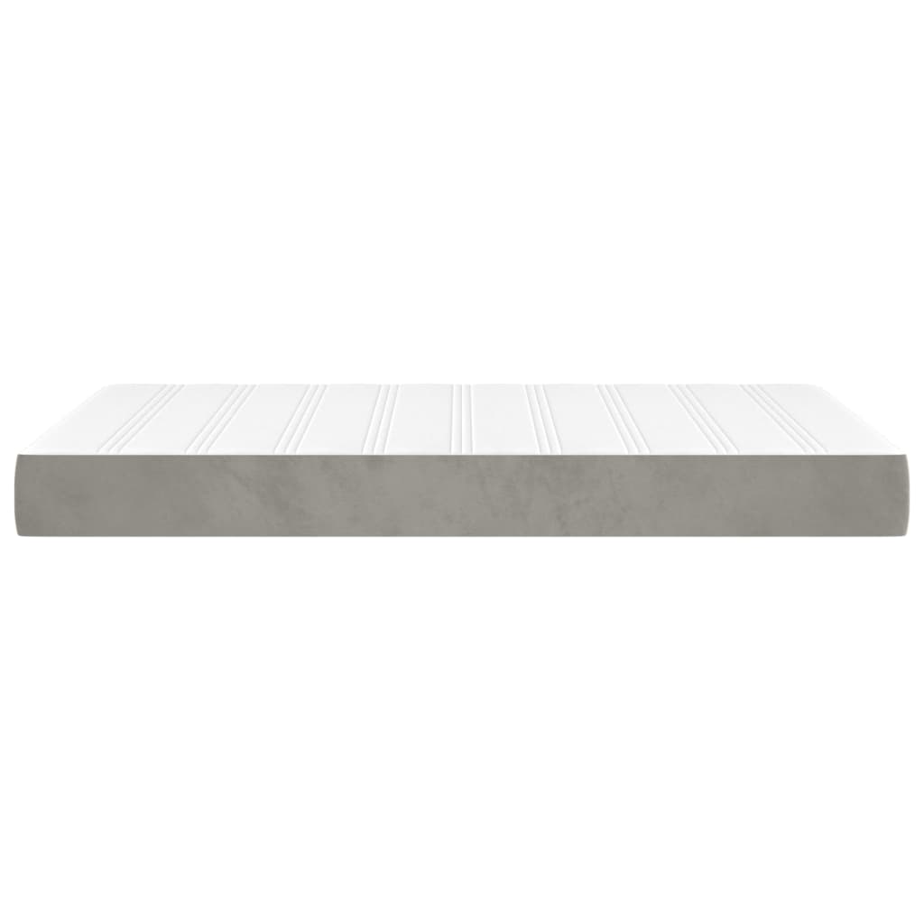 Pocket spring bed mattress Light grey 120x200x20 cm