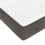 Pocket spring bed mattress Dark grey 120x200x20 cm