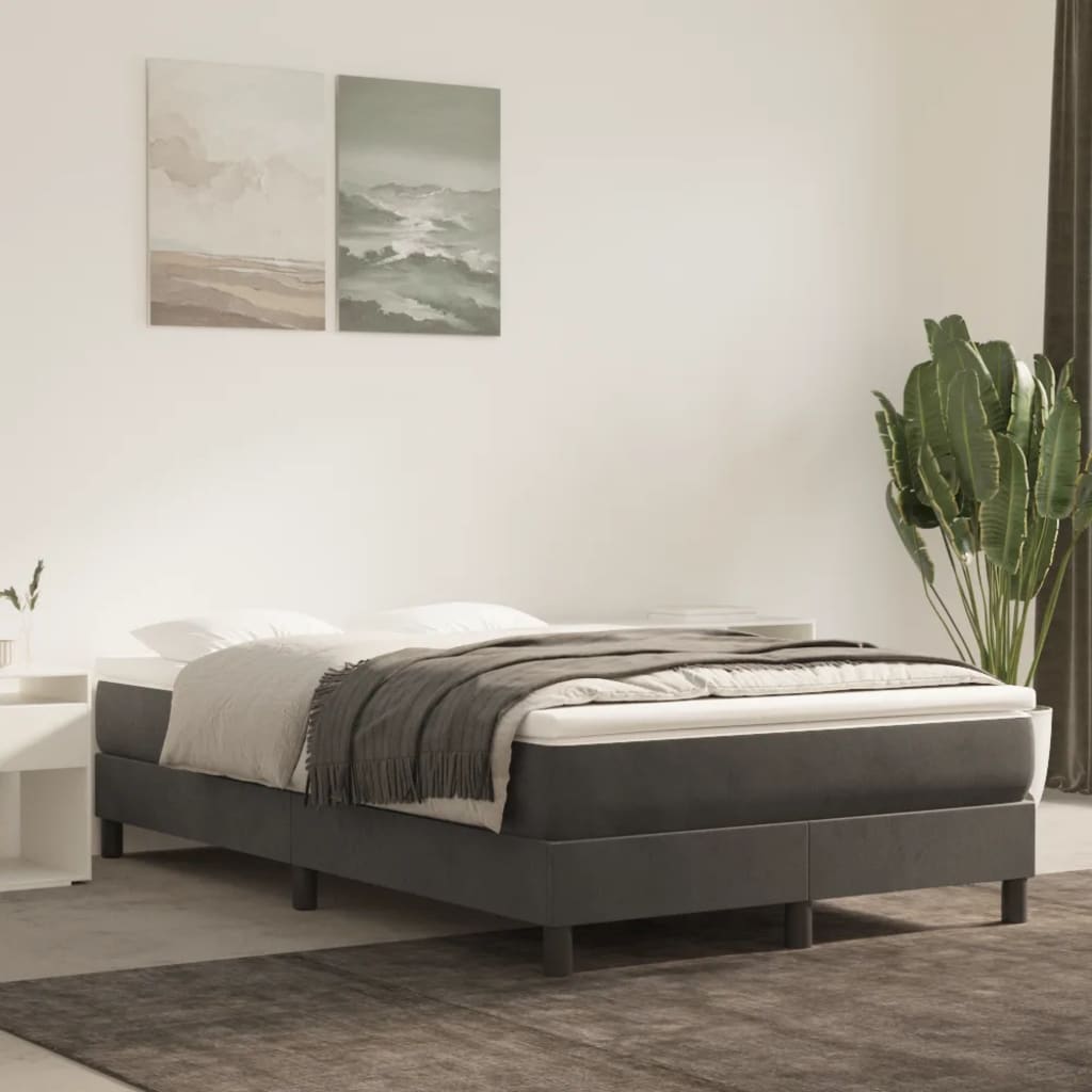 Pocket spring bed mattress Dark grey 120x200x20 cm