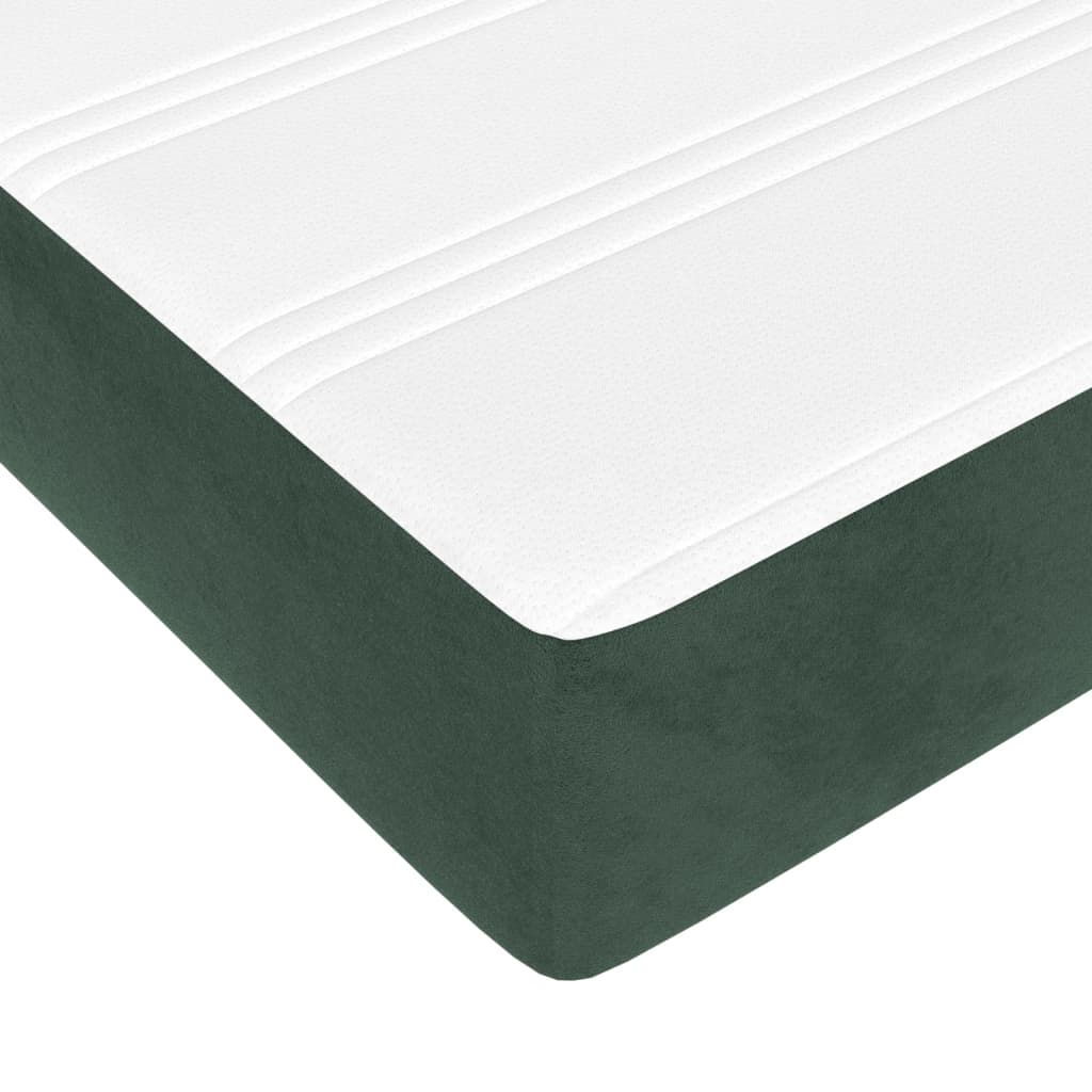 Pocket spring bed mattress Dark green 120x200x20 cm