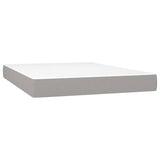 Pocket spring bed mattress Light grey 140x190x20 cm