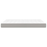 Pocket spring bed mattress Light grey 140x190x20 cm