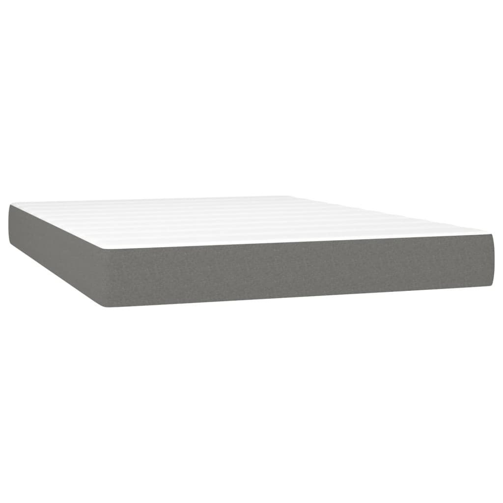 Pocket spring bed mattress Dark grey 140x190x20 cm