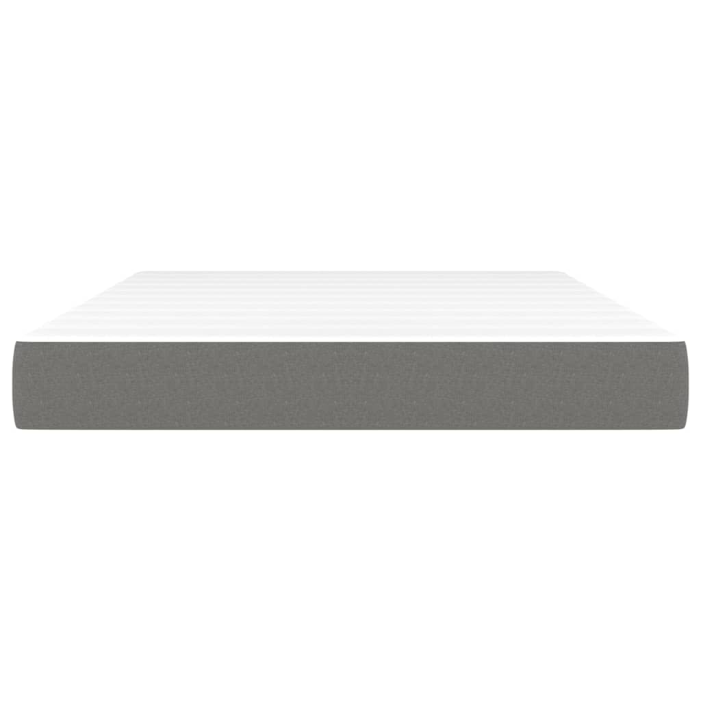 Pocket spring bed mattress Dark grey 140x190x20 cm