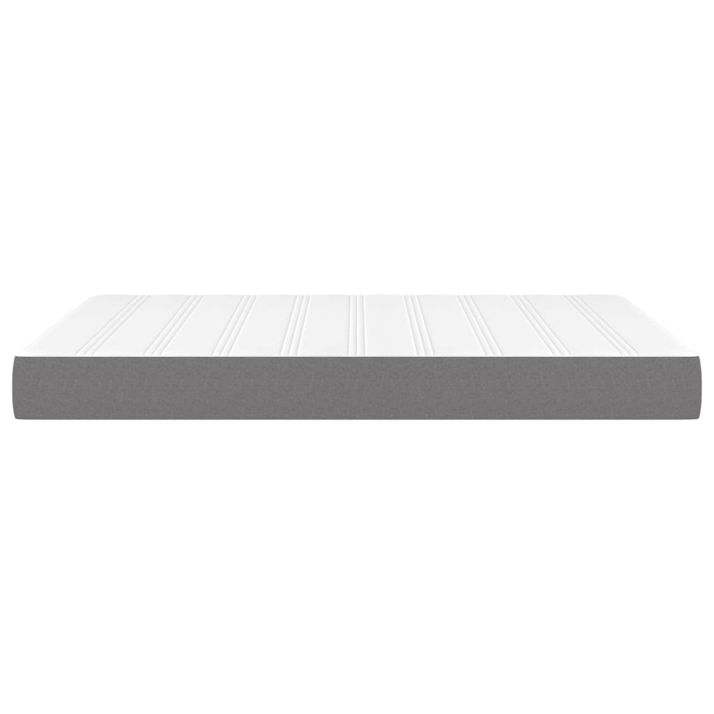 Pocket spring bed mattress Dark grey 140x190x20 cm