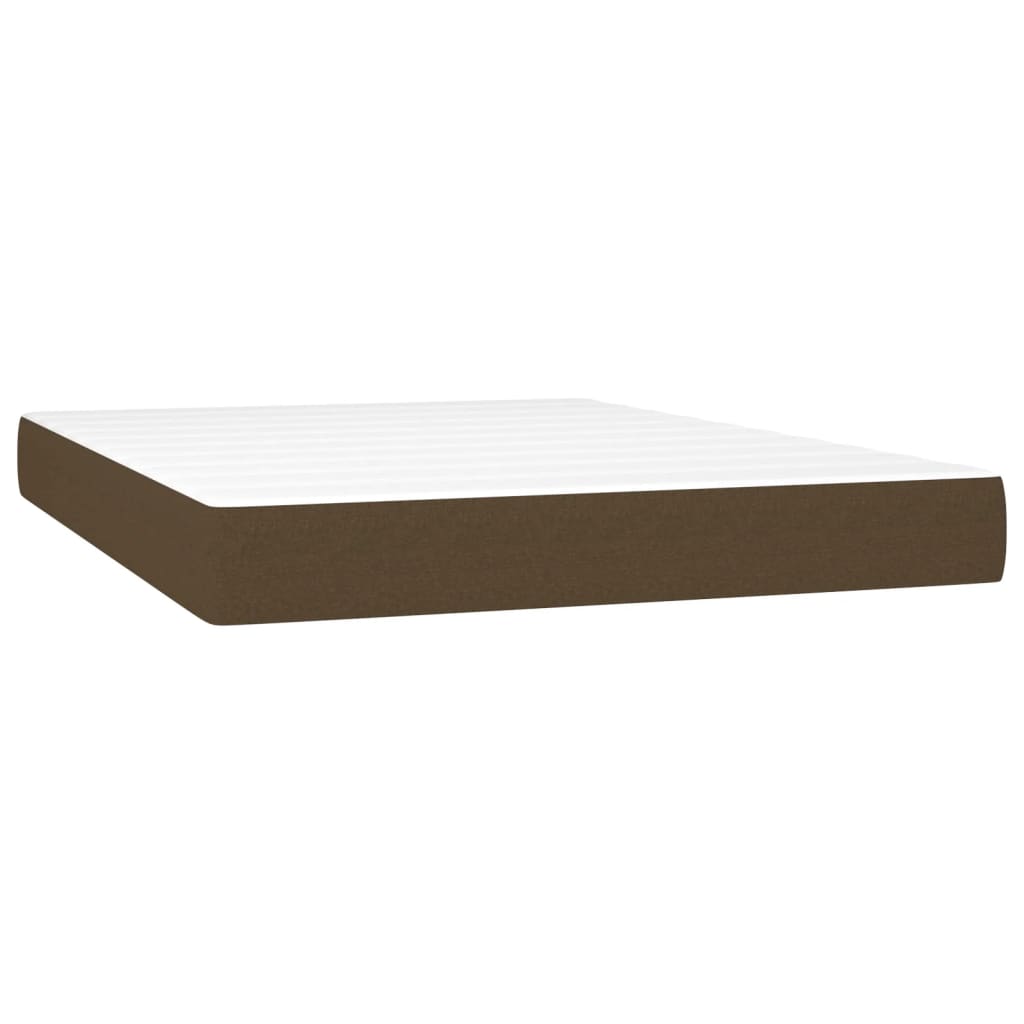 Pocket spring bed mattress Dark brown 140x190x20 cm