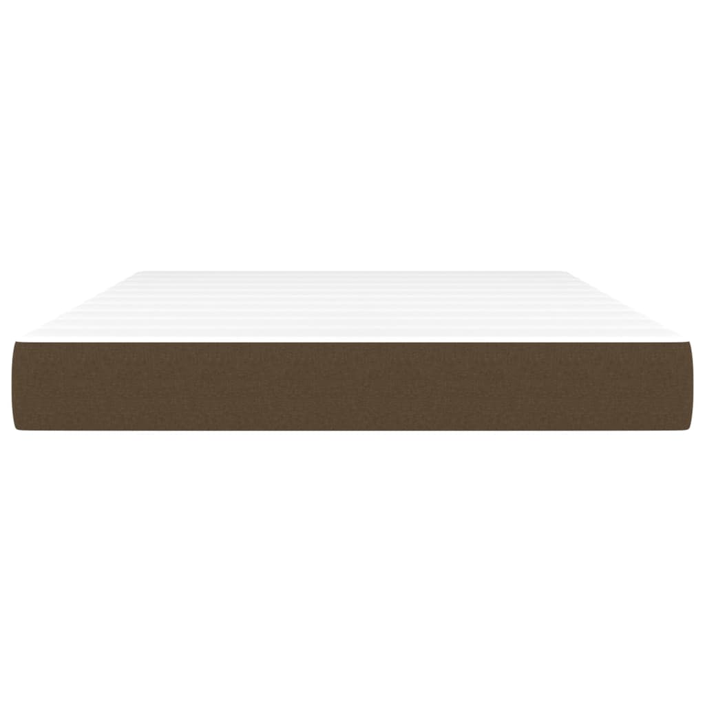 Pocket spring bed mattress Dark brown 140x190x20 cm