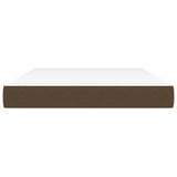 Pocket spring bed mattress Dark brown 140x190x20 cm