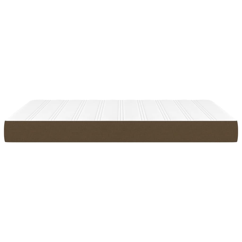 Pocket spring bed mattress Dark brown 140x190x20 cm