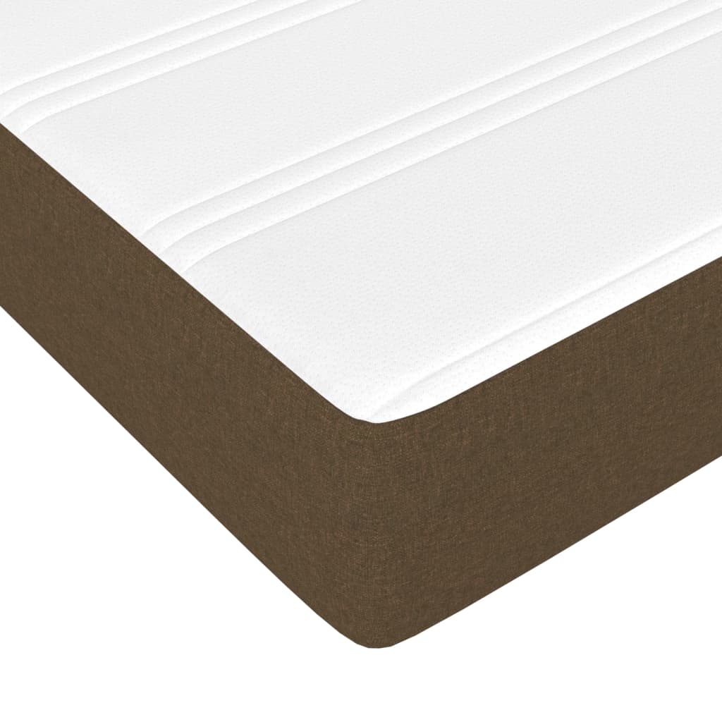 Pocket spring bed mattress Dark brown 140x190x20 cm