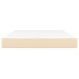 Pocket spring bed mattress Cream 140x190x20 cm Fabric