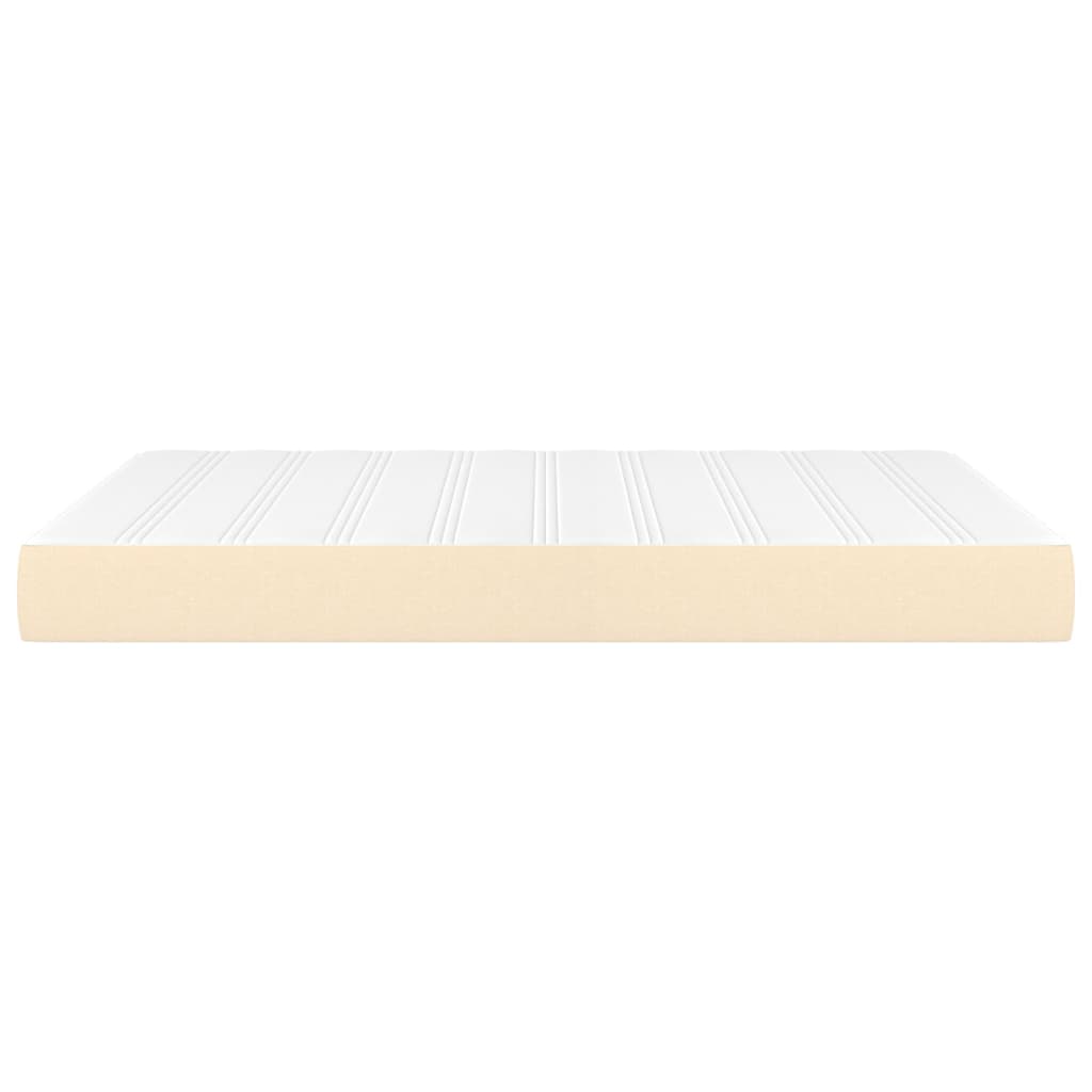 Pocket spring bed mattress Cream 140x190x20 cm Fabric