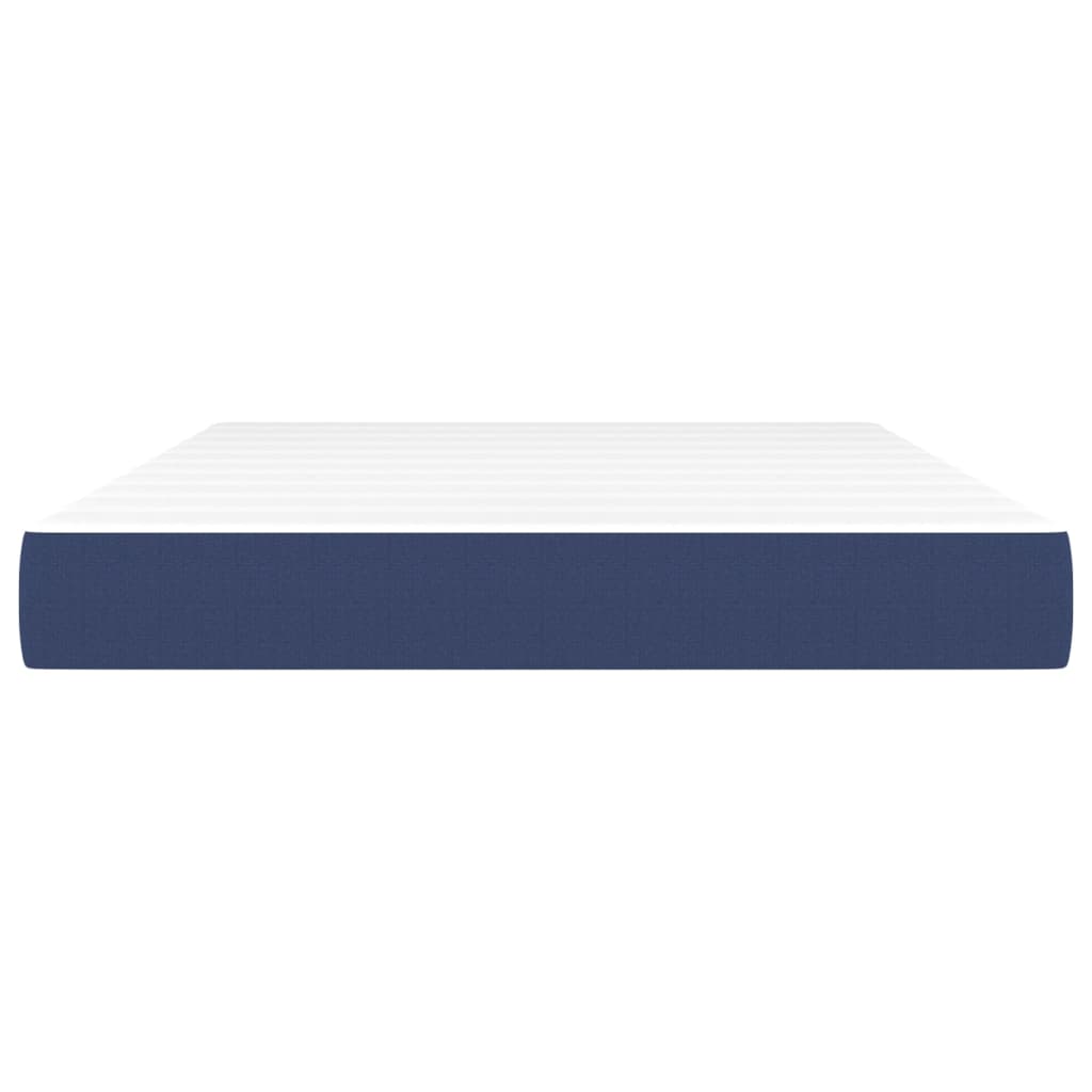 Pocket spring bed mattress Blue 140x190x20 cm Fabric