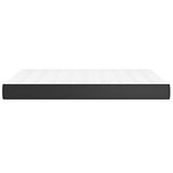 Pocket spring bed mattress Black 140x190x20cm Faux leather