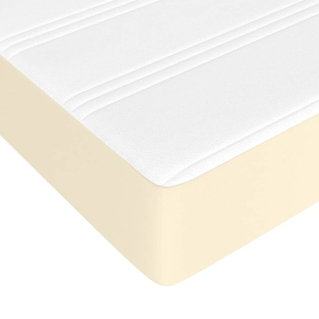 Pocket spring bed mattress Cream 140x190x20 cm