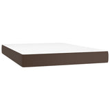 Pocket spring bed mattress Brown 140x190x20 cm