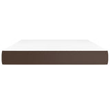 Pocket spring bed mattress Brown 140x190x20 cm