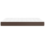 Pocket spring bed mattress Brown 140x190x20 cm