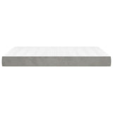 Pocket spring bed mattress Light grey 140x190x20 cm