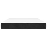 Pocket spring bed mattress Black 140x190x20 cm Velvet