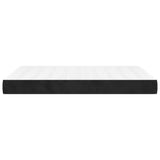 Pocket spring bed mattress Black 140x190x20 cm Velvet