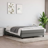 Matelas de lit à ressorts ensachés Gris foncé 140x200x20 cm