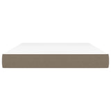 Pocket spring bed mattress Taupe 140x200x20 cm Fabric