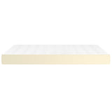 Pocket spring bed mattress Cream 140x200x20 cm