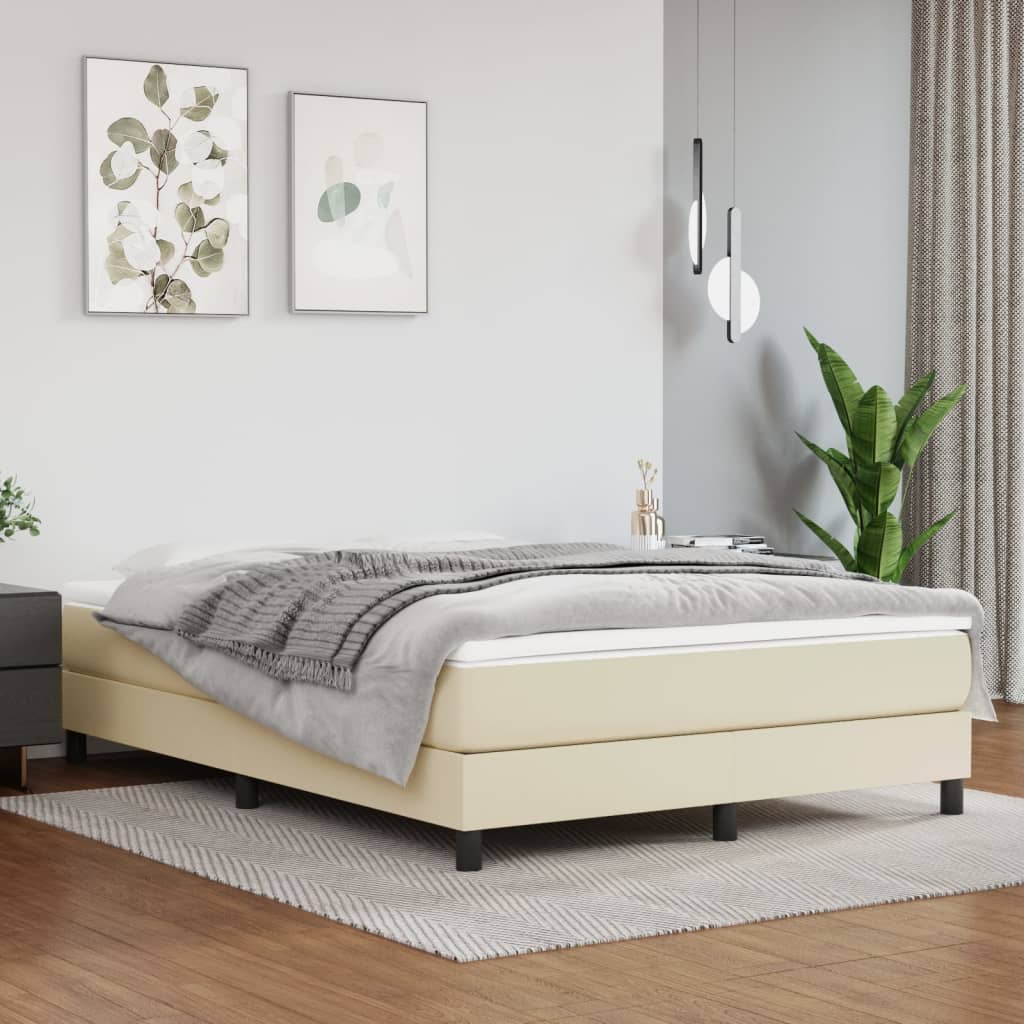 Matelas de lit à ressorts ensachés Crème 140x200x20 cm