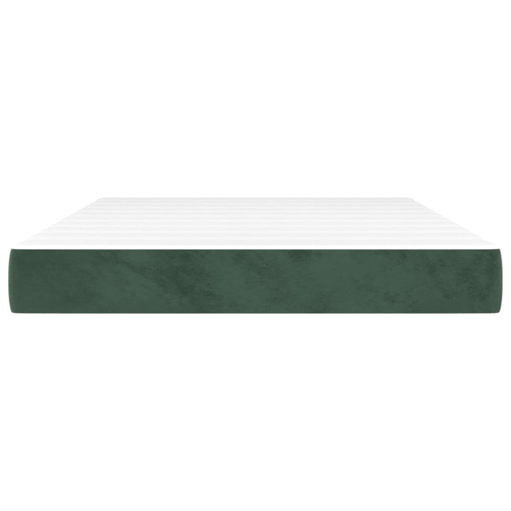 Pocket spring bed mattress Dark green 140x200x20 cm