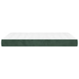 Pocket spring bed mattress Dark green 140x200x20 cm