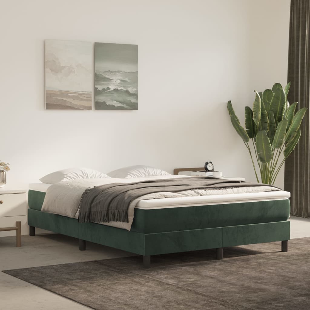 Pocket spring bed mattress Dark green 140x200x20 cm