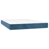 Pocket spring bed mattress Dark blue 140x200x20 cm