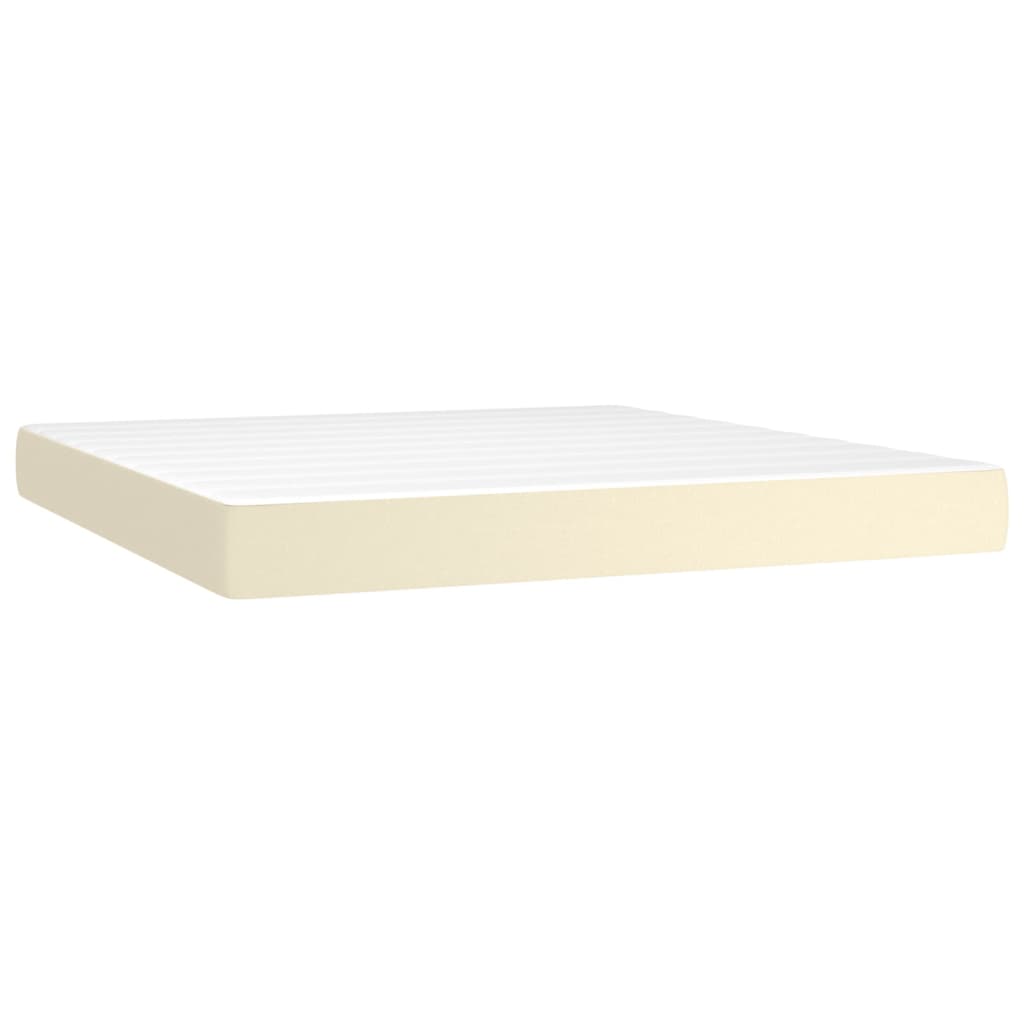 Pocket spring bed mattress Cream 160x200x20 cm