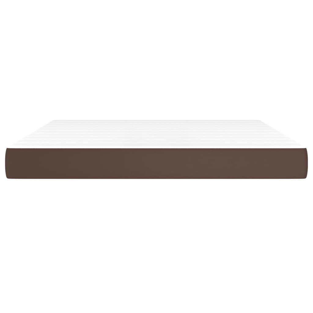 Pocket spring bed mattress Brown 160x200x20 cm