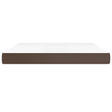 Pocket spring bed mattress Brown 160x200x20 cm