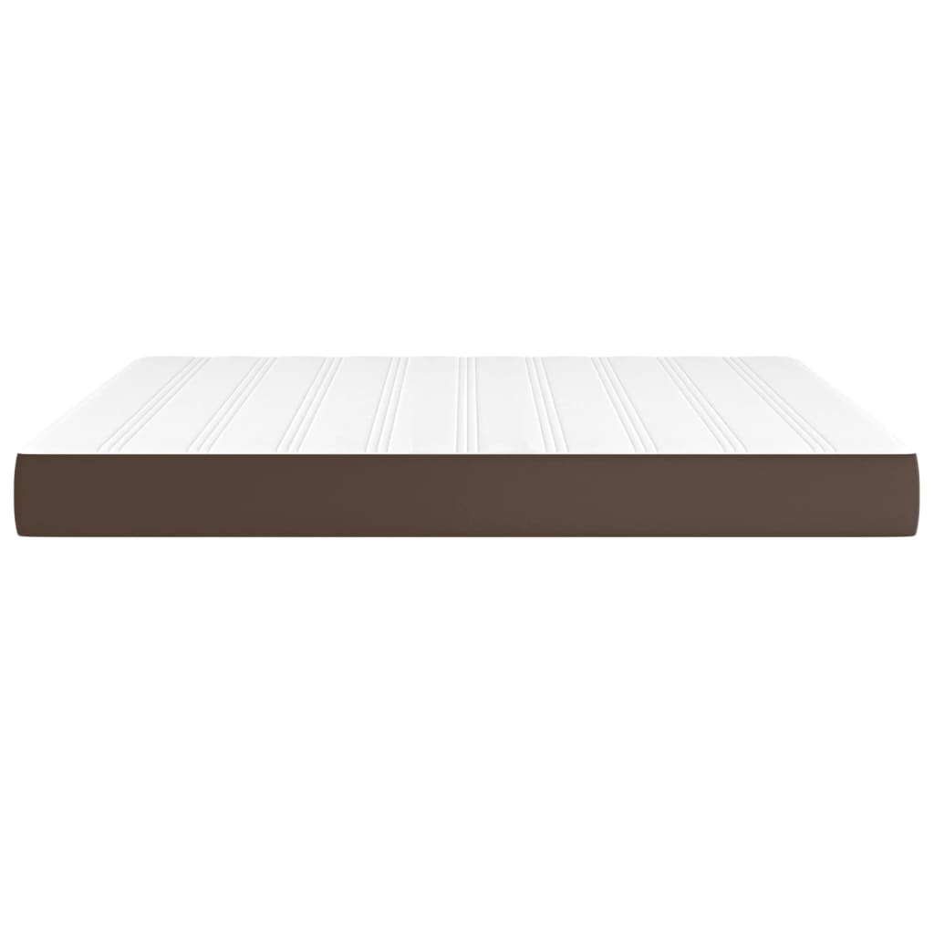 Pocket spring bed mattress Brown 160x200x20 cm