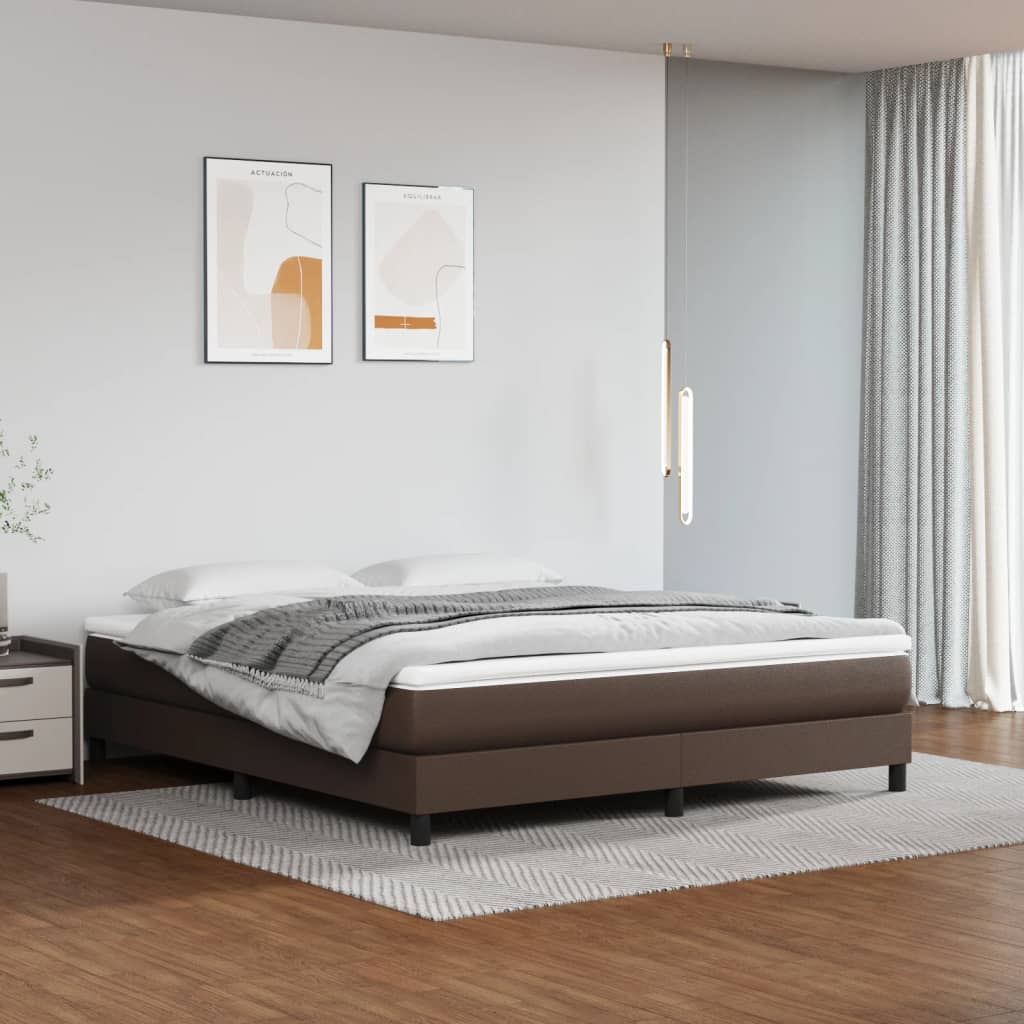 Pocket spring bed mattress Brown 160x200x20 cm