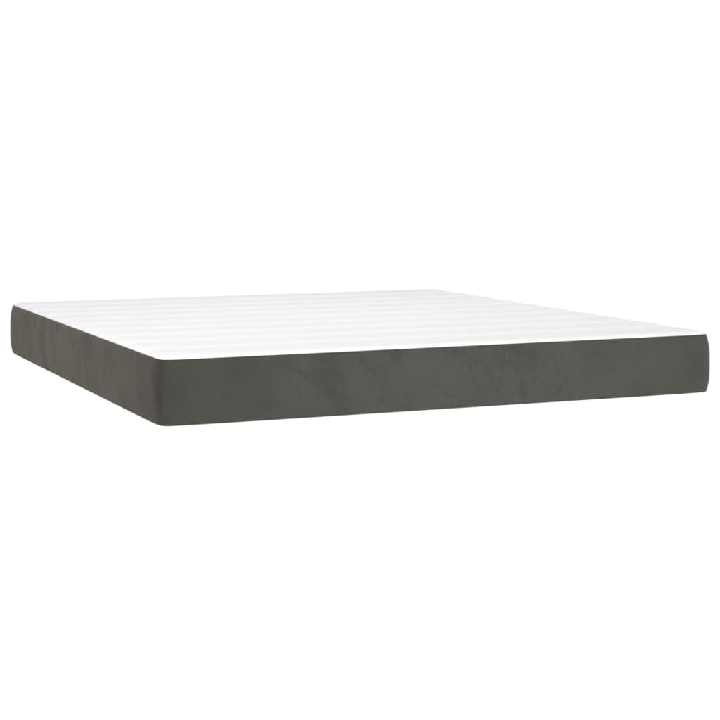 Pocket spring bed mattress Dark grey 160x200x20 cm