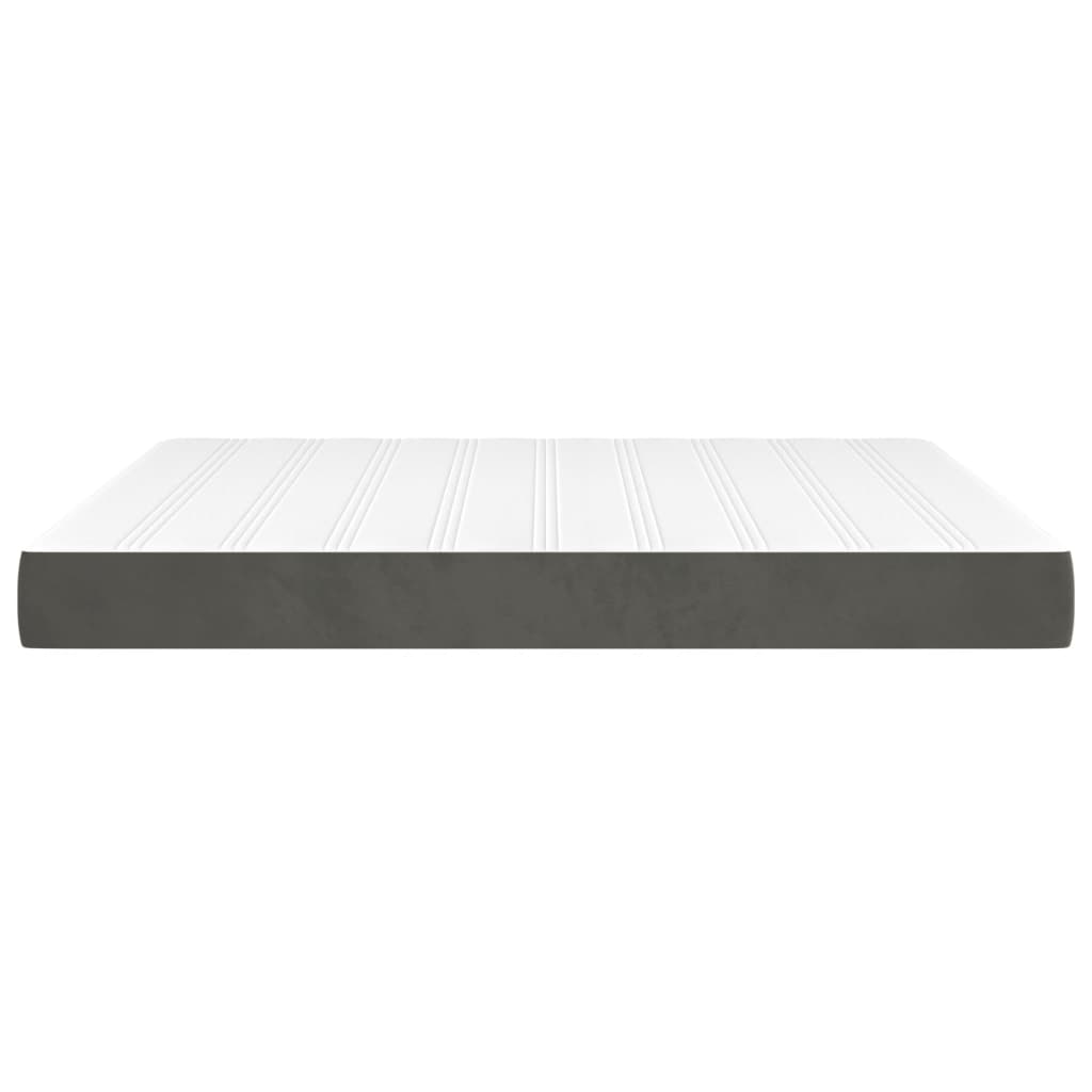 Pocket spring bed mattress Dark grey 160x200x20 cm