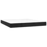 Pocket spring bed mattress Black 160x200x20 cm Velvet