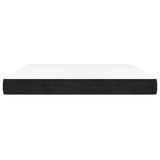 Pocket spring bed mattress Black 160x200x20 cm Velvet