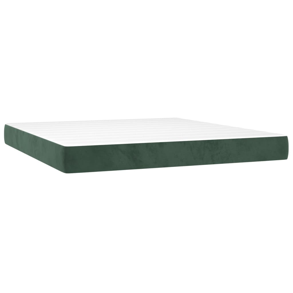 Pocket spring bed mattress Dark green 160x200x20 cm