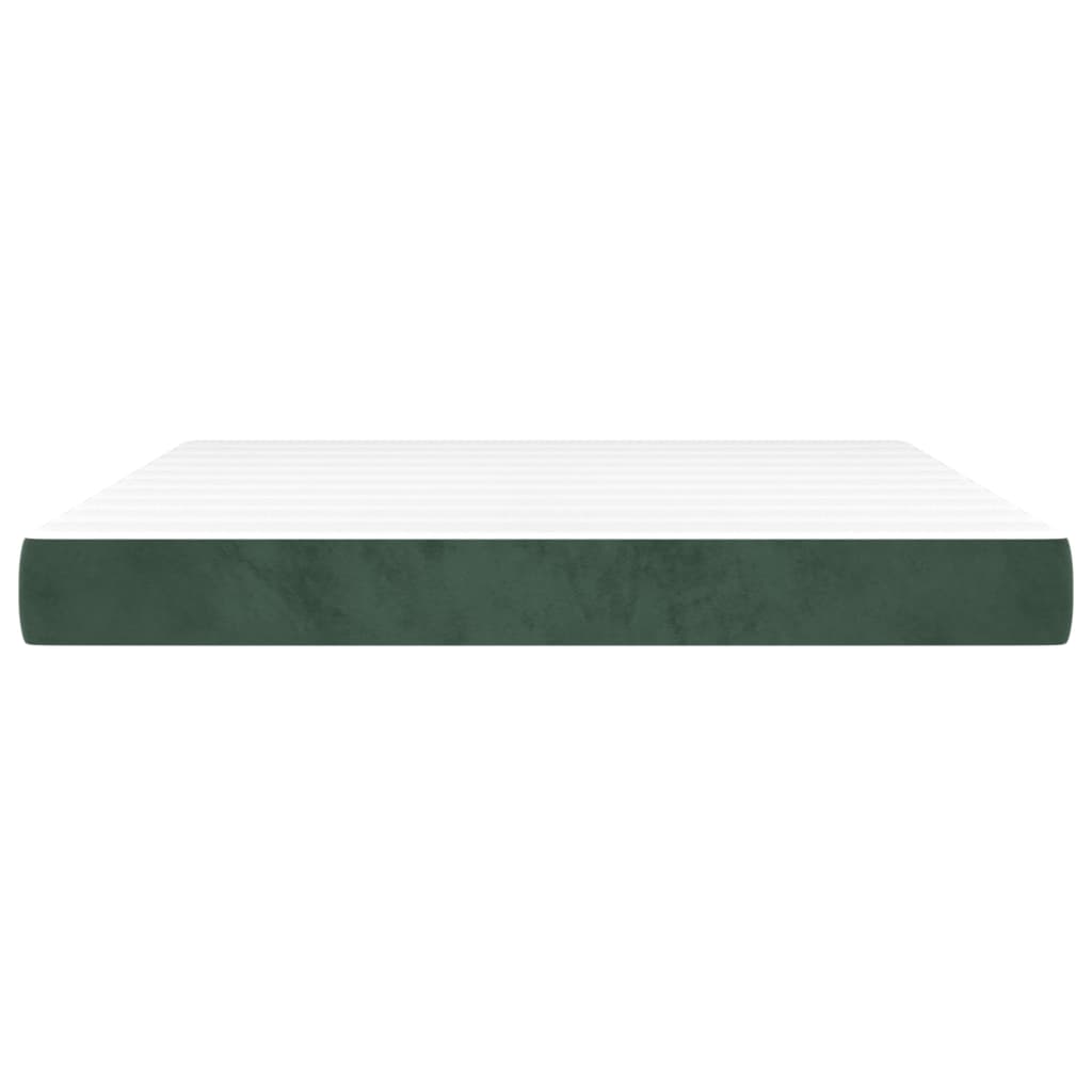 Pocket spring bed mattress Dark green 160x200x20 cm