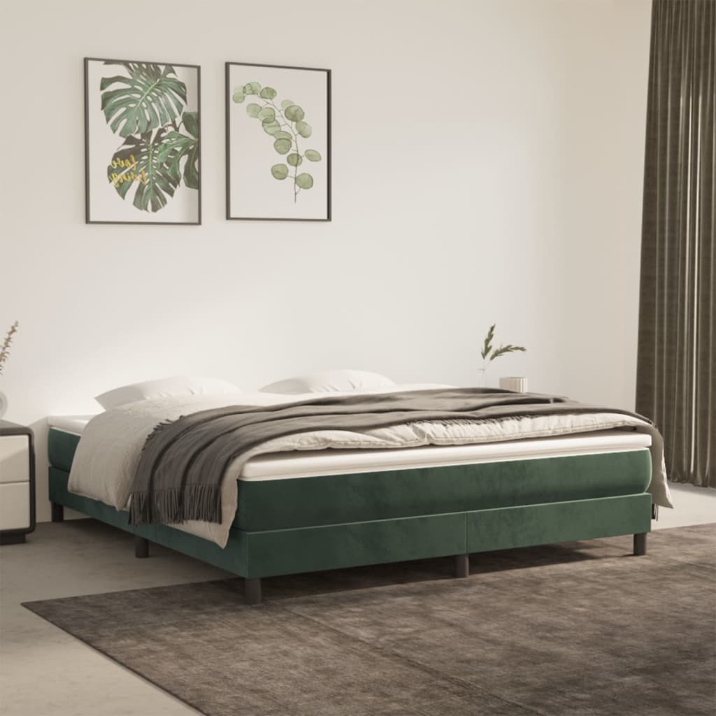 Pocket spring bed mattress Dark green 160x200x20 cm