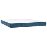 Pocket spring bed mattress Dark blue 160x200x20 cm