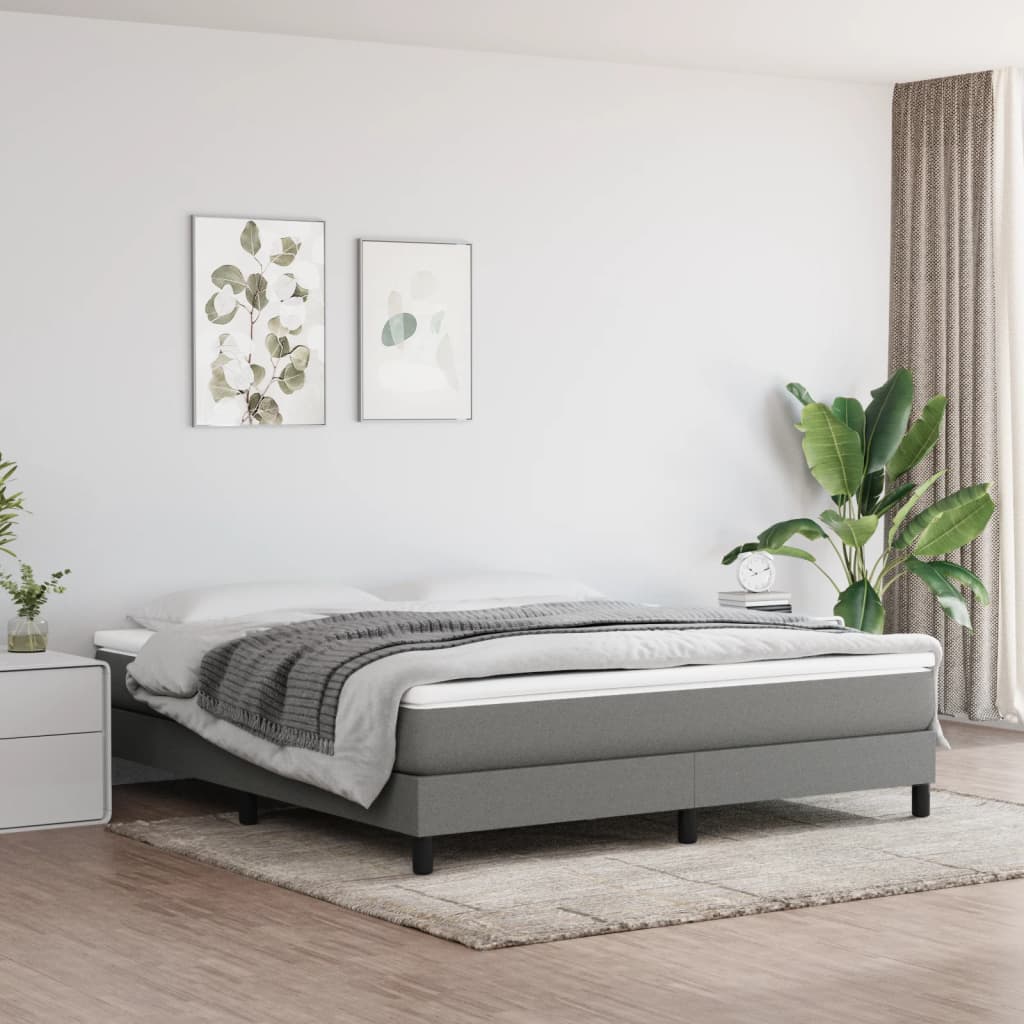 Pocket spring bed mattress Dark grey 180x200x20 cm