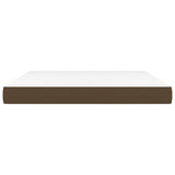 Pocket spring bed mattress Dark brown 180x200x20 cm